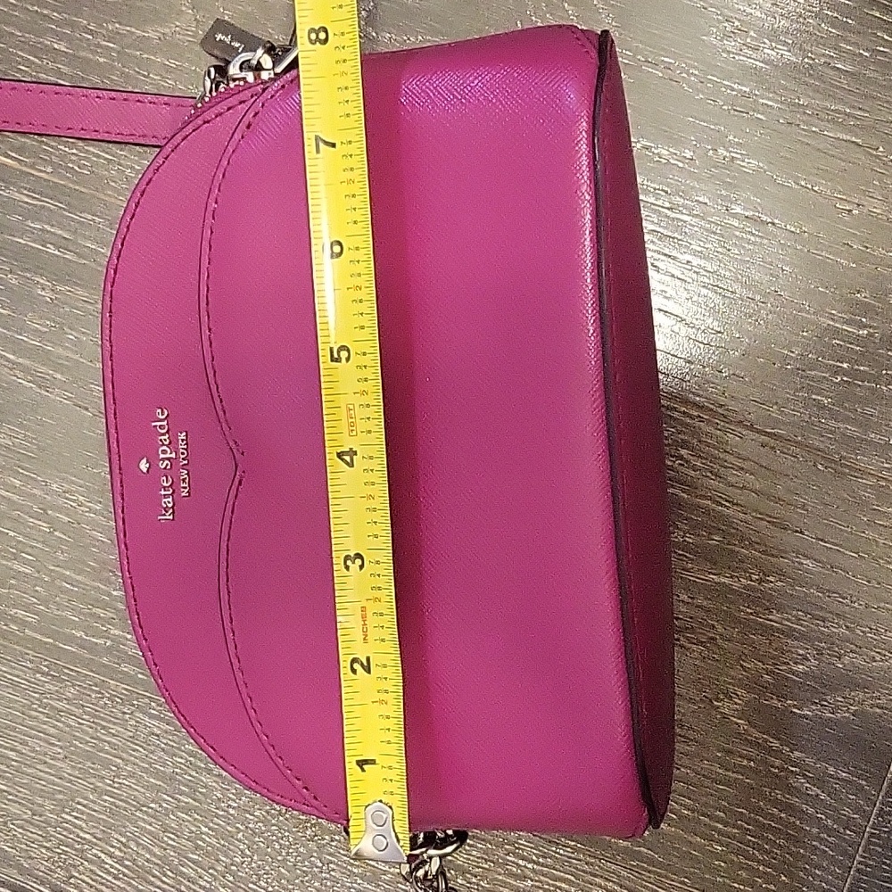 Kate Spade Payton Dome Crossbody Bag Magenta Pink Fushia - Picture 11 of 16